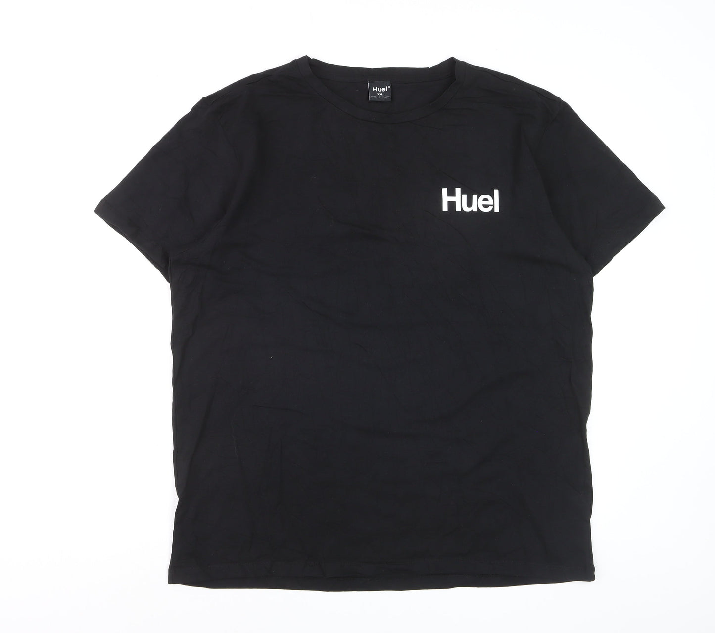 Huel Men’s Black Cotton Stretch Crew Neck T-Shirt XXL