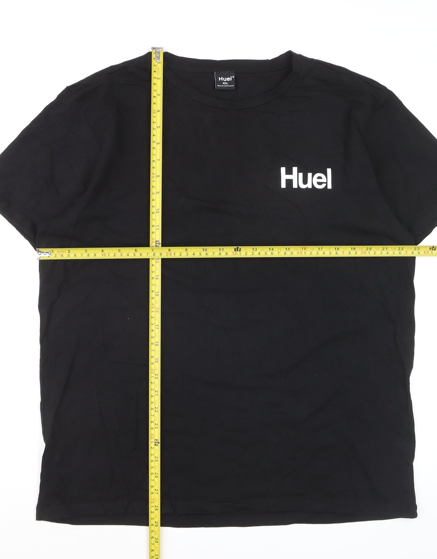 Huel Men’s Black Cotton Stretch Crew Neck T-Shirt XXL