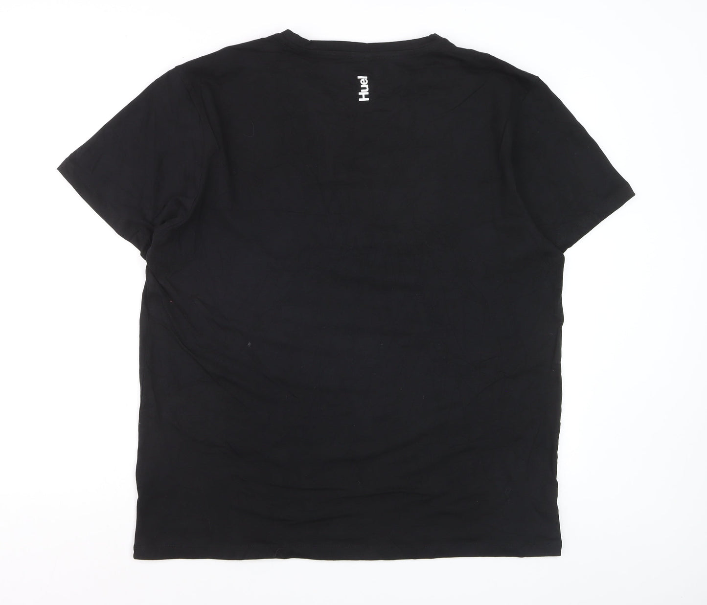 Huel Men’s Black Cotton Stretch Crew Neck T-Shirt XXL