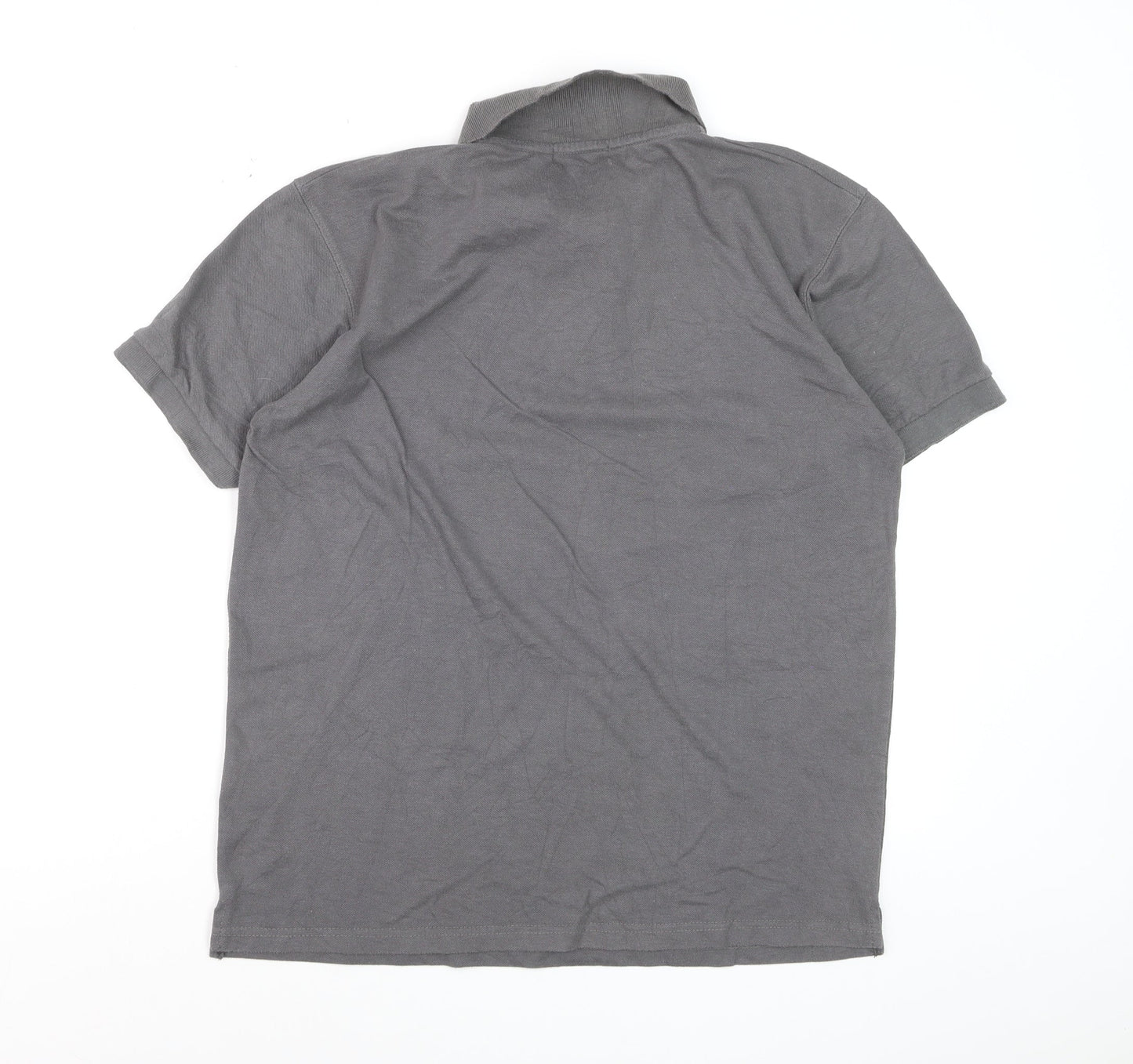 Polo Ralph Lauren Men's Grey Cotton Blend Short Sleeve Polo Shirt Size L