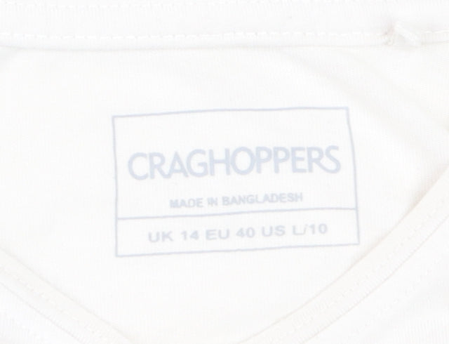 Craghoppers Women's Yellow Ombre Short Sleeve T-Shirt UK 14