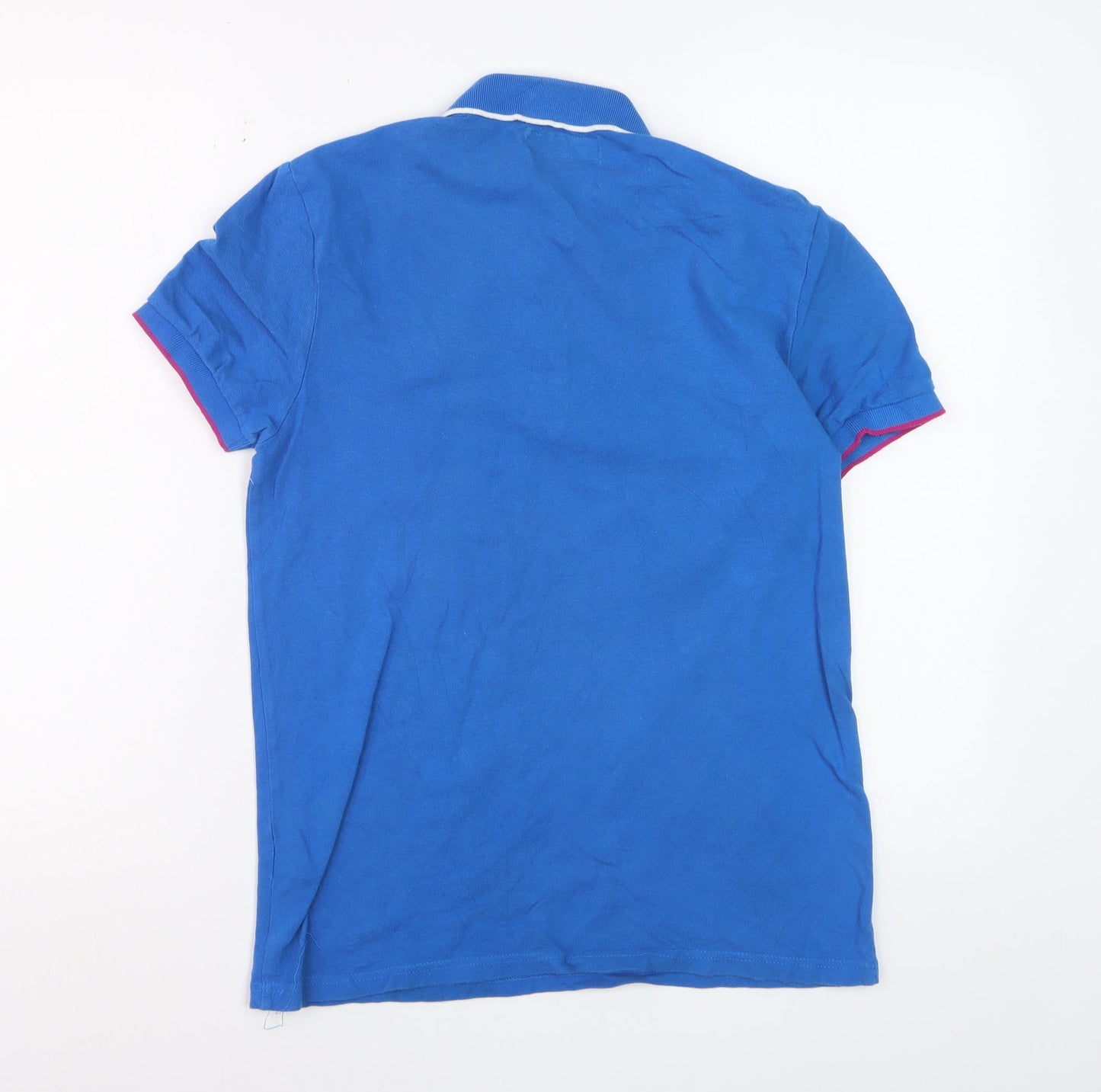 Burton Men's Blue Cotton Polo Shirt Size S Short Sleeve