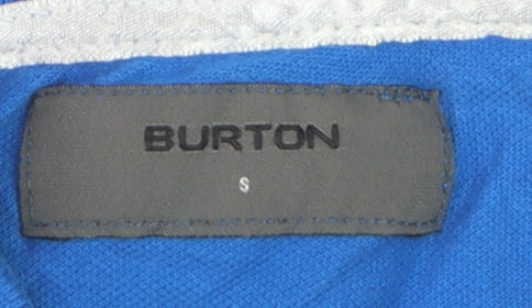Burton Men's Blue Cotton Polo Shirt Size S Short Sleeve
