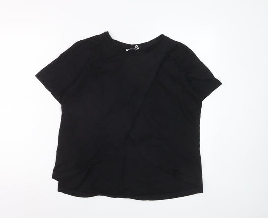 ASOS DESIGN Women’s Black UK 10 Short Sleeve Basic T-Shirt Cotton Top