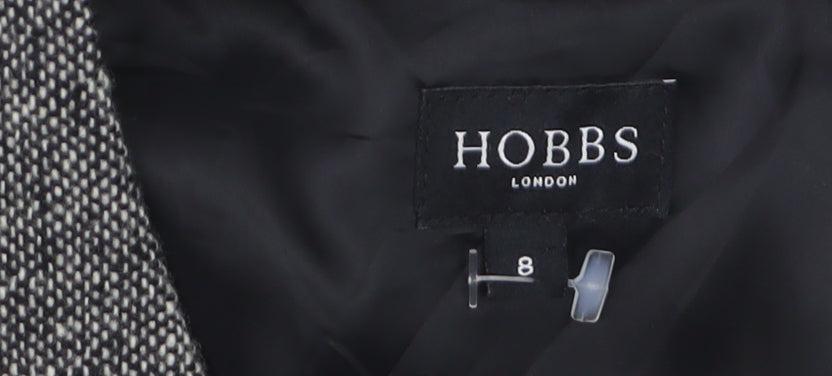 Hobbs Women Grey Wool Sheath Knee Length Dress Size 8