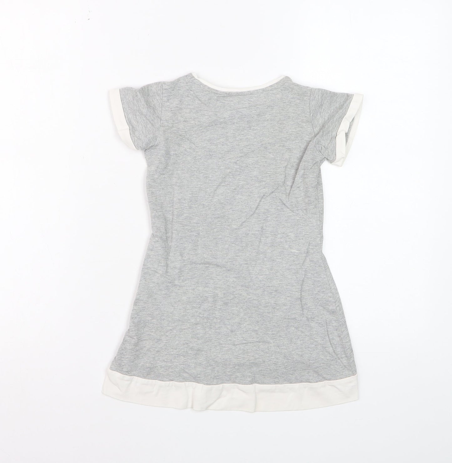 Calvin Klein Jeans Teens Grey Rhinestone CKJ Cotton T-Shirt Size 4