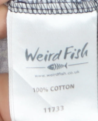 Weird Fish Womens Multicoloured Floral Cotton T-Shirt Size 16