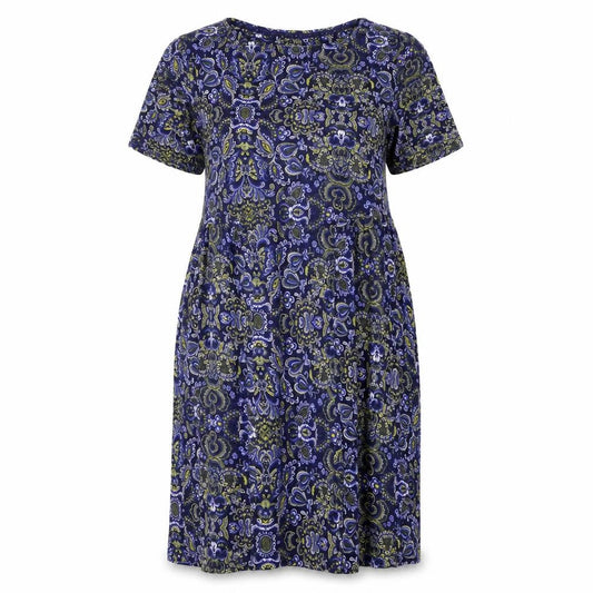 Marks and Spencer Women’s Blue Paisley Shift Dress Size 12