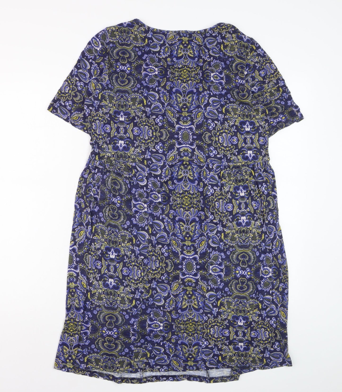 Marks and Spencer Women’s Blue Paisley Shift Dress Size 12