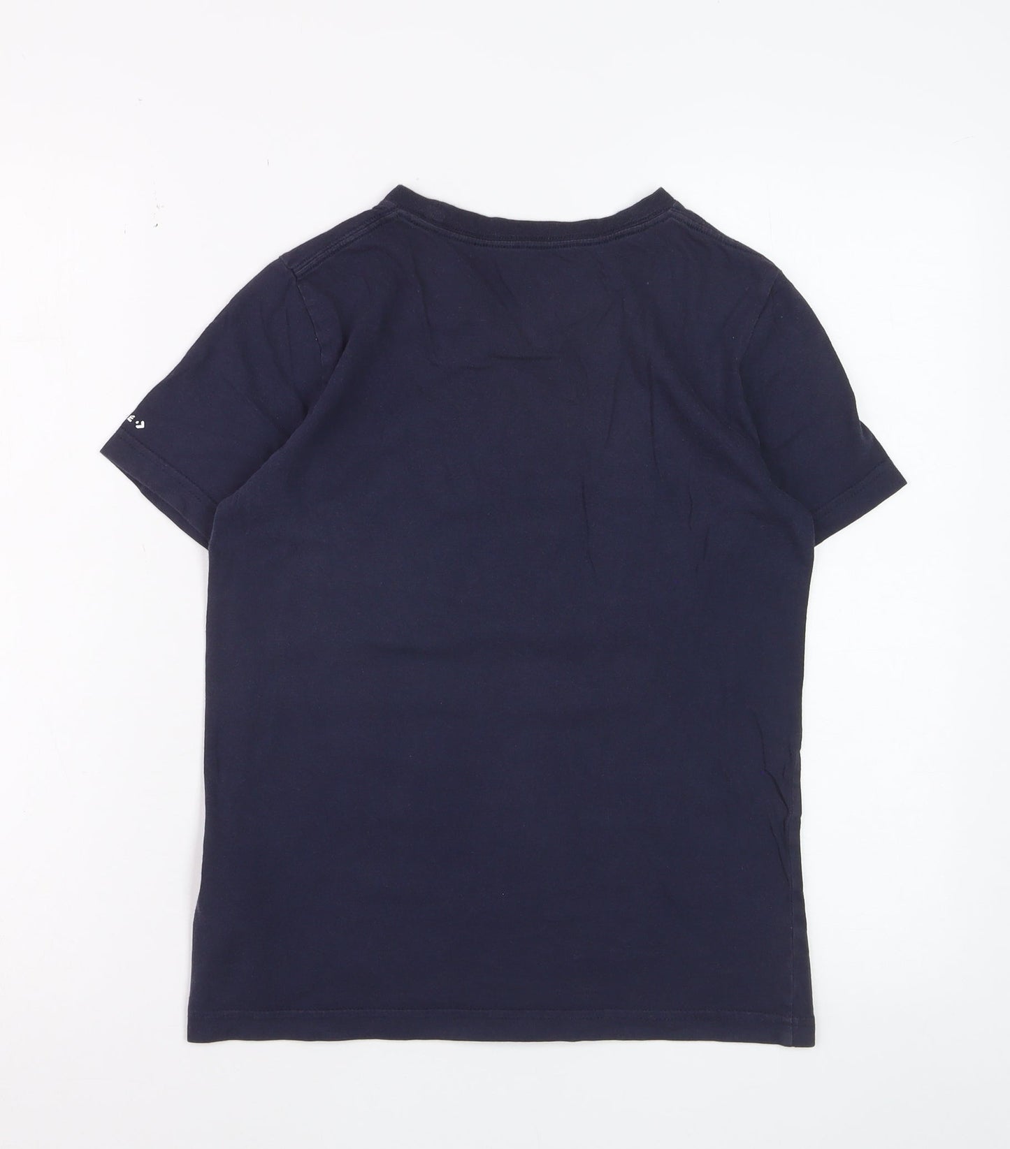 Converse Boys Blue Graphic Logo T-Shirt Size 10-12 Years Casual Top