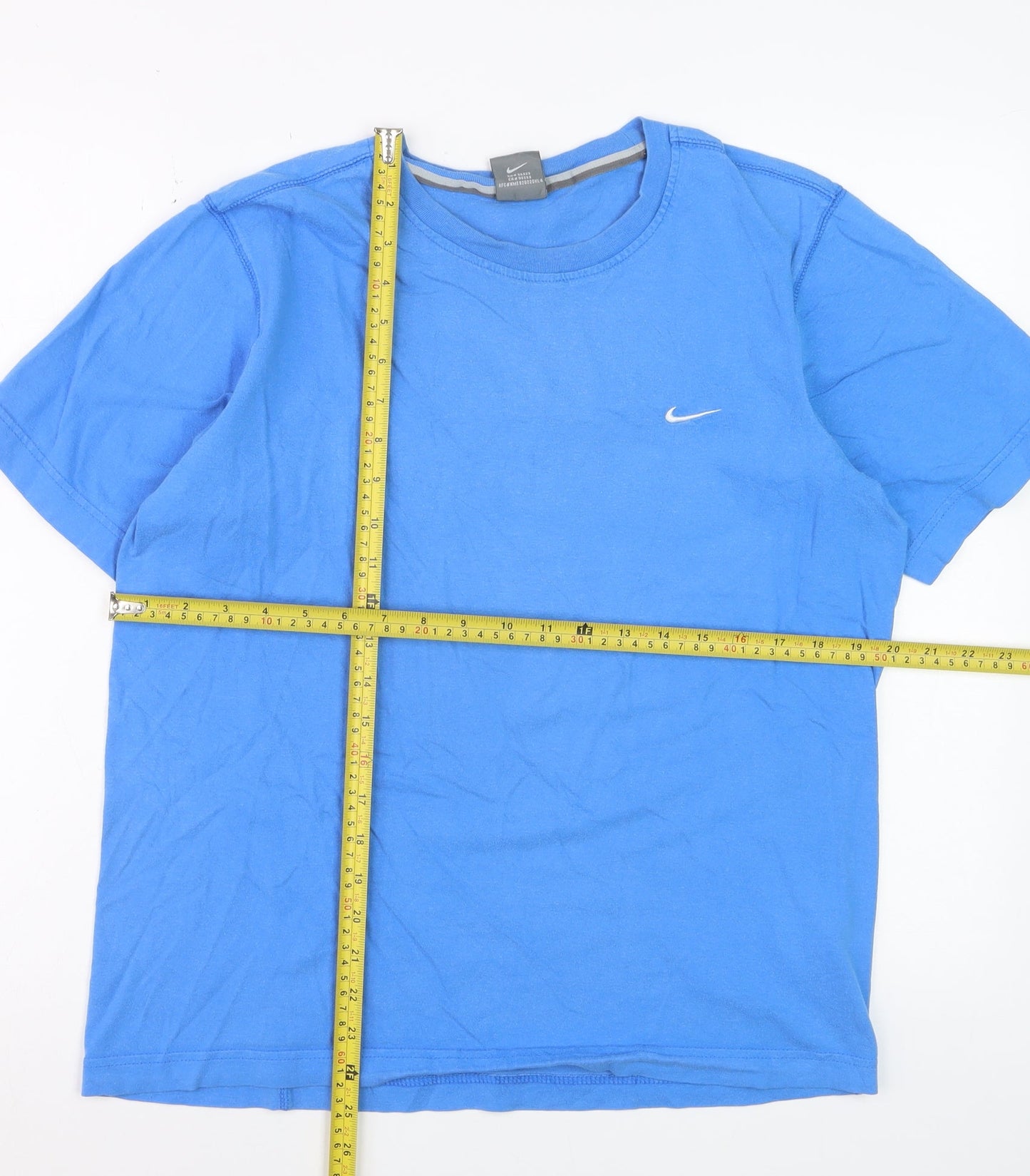 Nike Men’s Blue Crew Neck Cotton Short Sleeve T-Shirt Size M