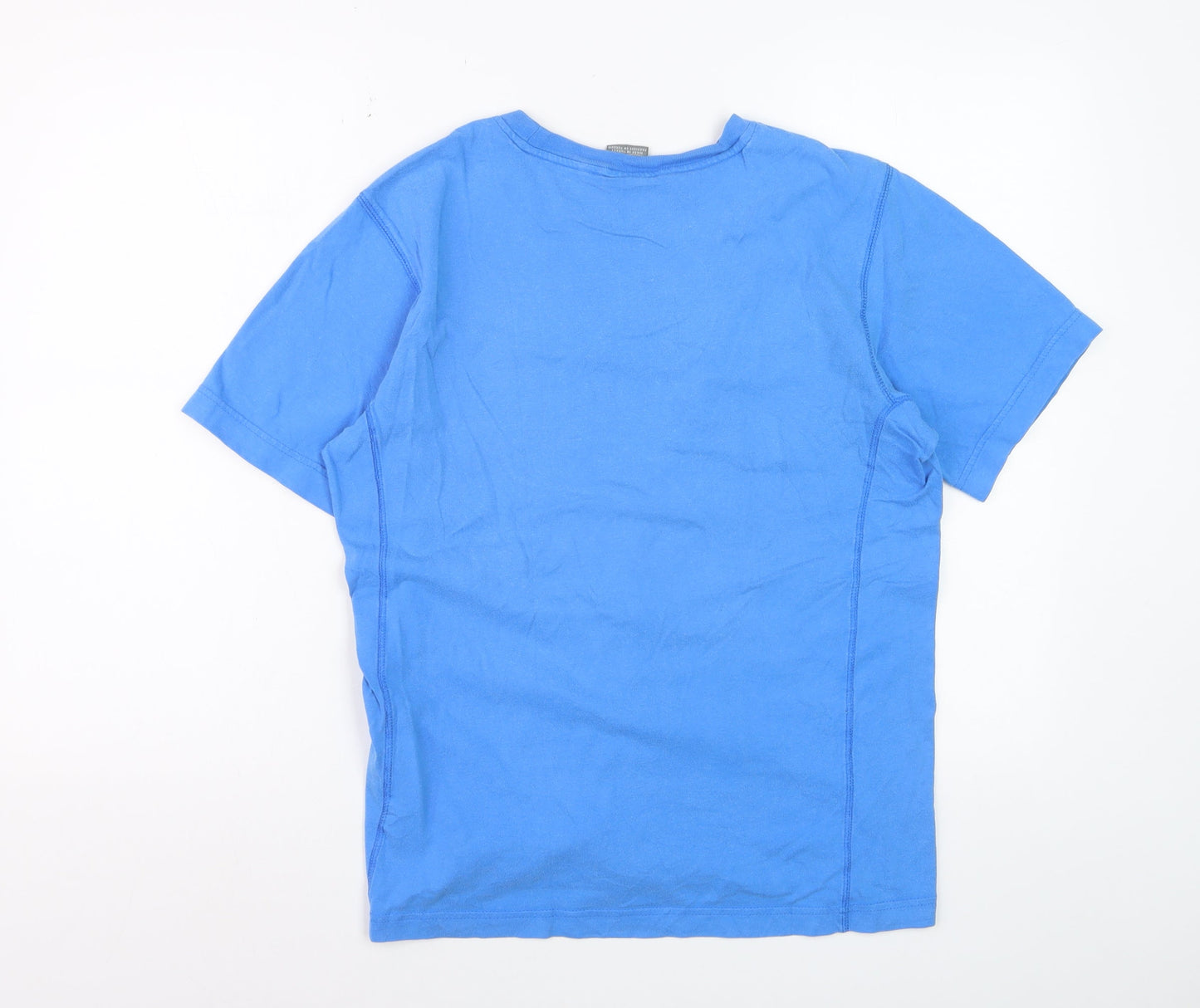 Nike Men’s Blue Crew Neck Cotton Short Sleeve T-Shirt Size M