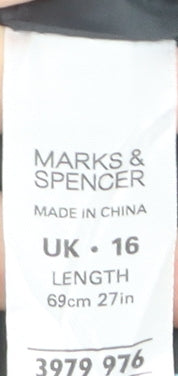Marks and Spencer Women's Black Size 16 Pencil Skirt Workwear