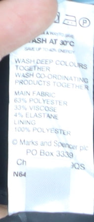 Marks and Spencer Women's Black Size 16 Pencil Skirt Workwear