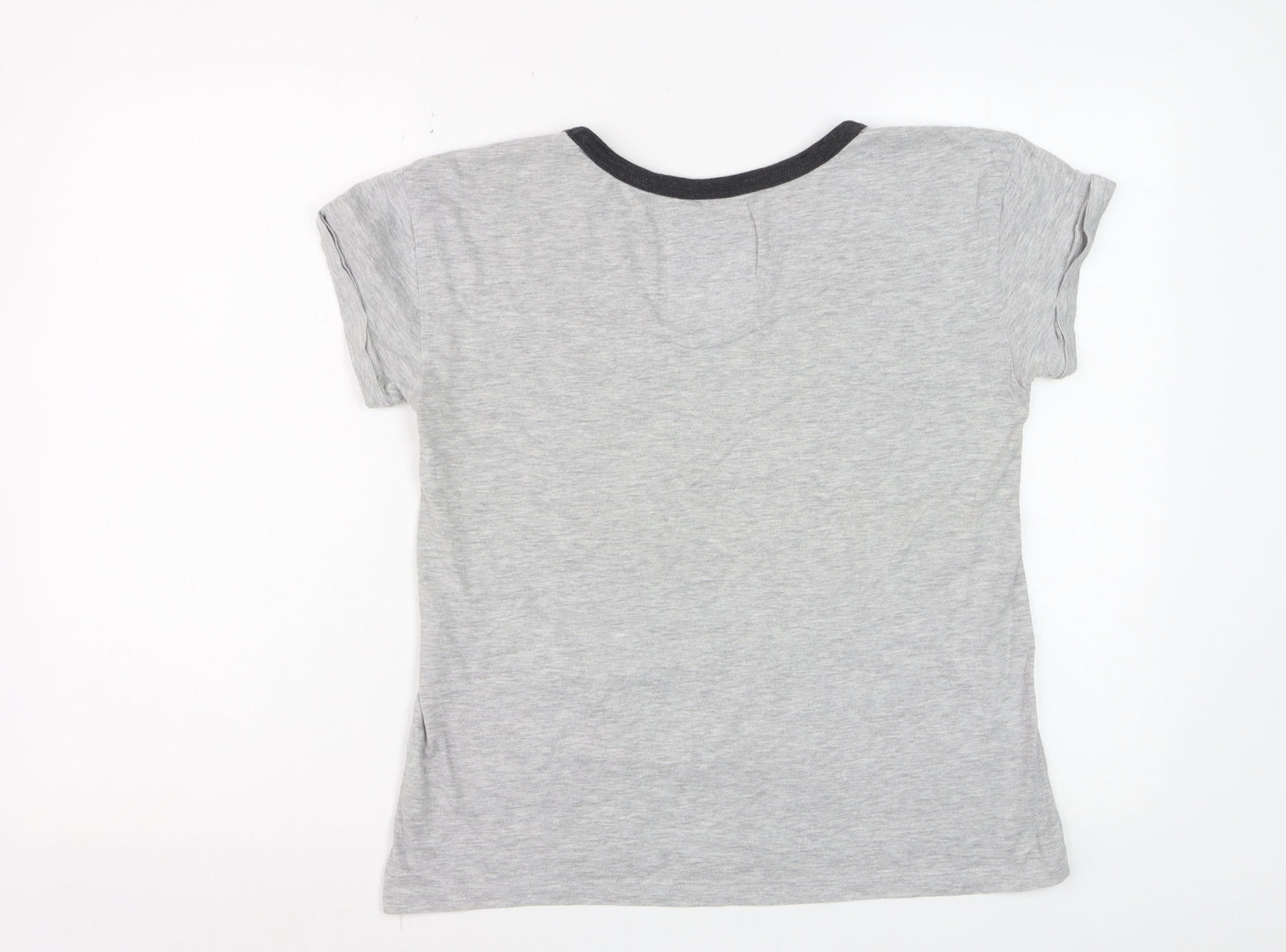 Superdry Womens Grey XS Slim Fit Graphic Cotton T-Shirt