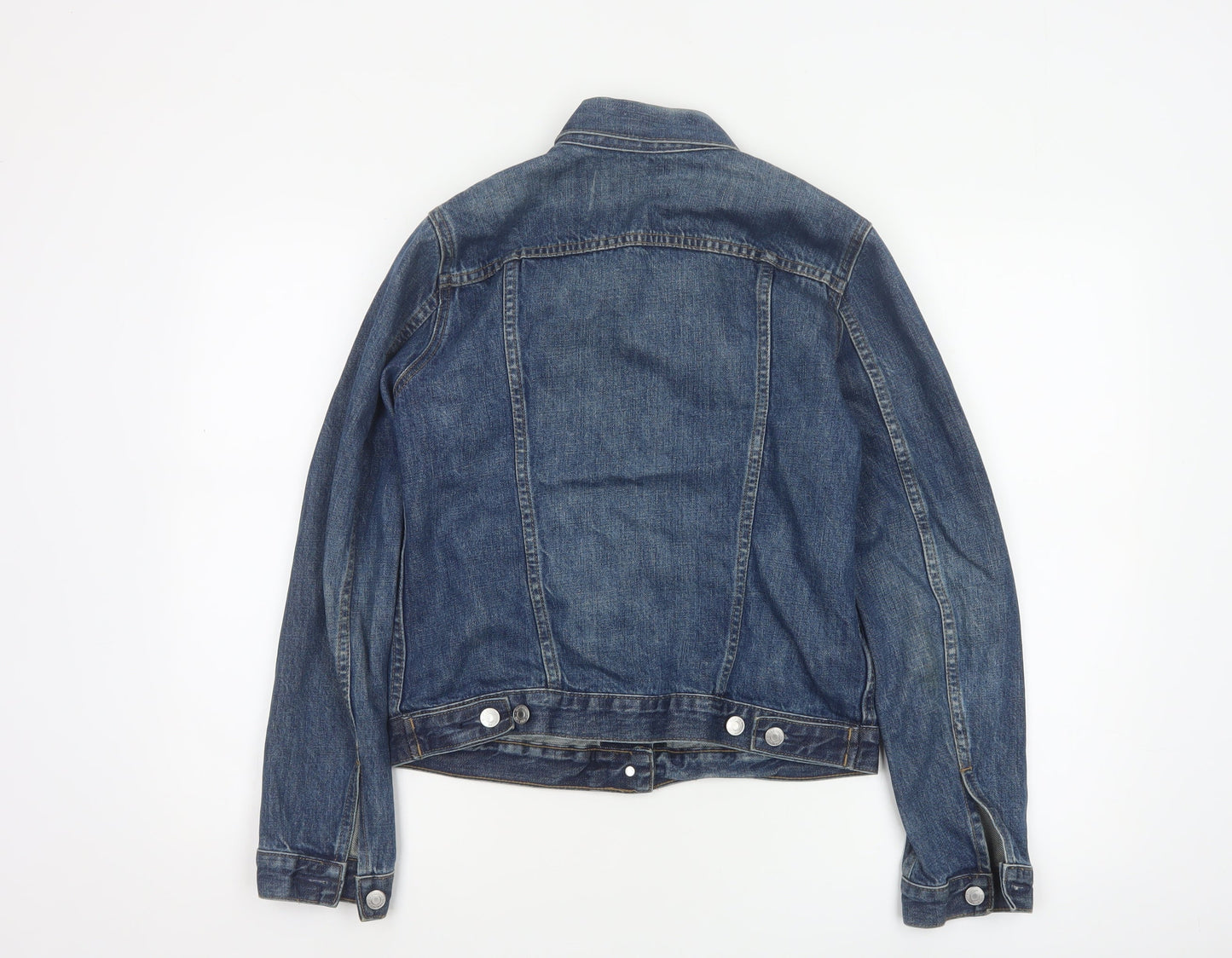 GAP Womens Blue Denim Basic Jacket Size S Regular Fit