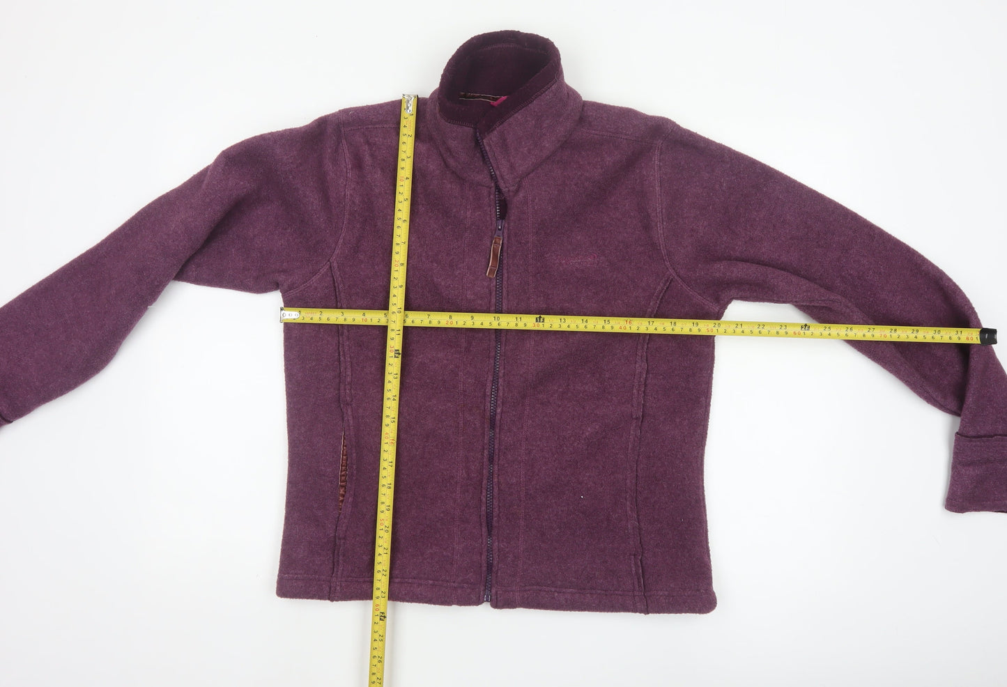 Regatta Women’s Purple Fleece Jacket Size 12 Full Zip Outdoor Wear