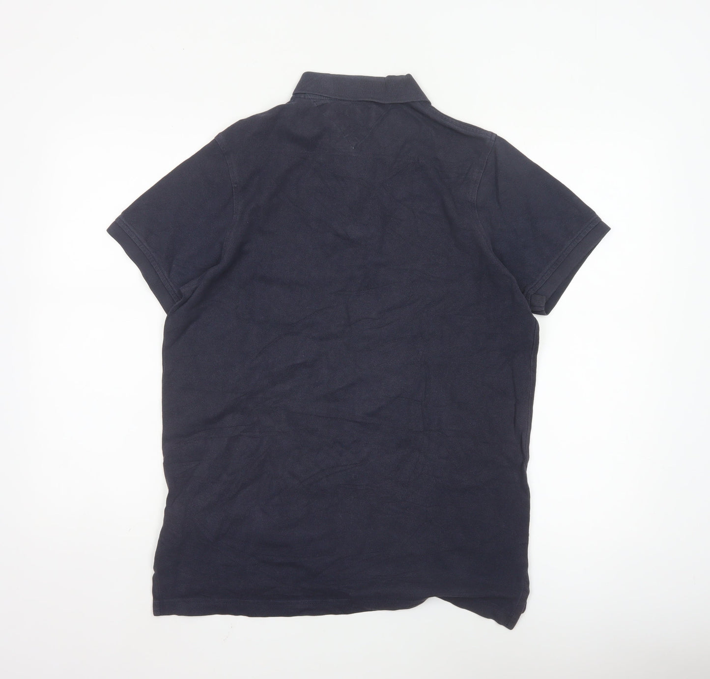 Tommy Hilfiger Men's Navy Blue Slim Fit Polo Shirt M