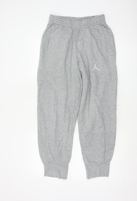Jordan Mens Grey Jogger Sweatpants Small Regular Fit
