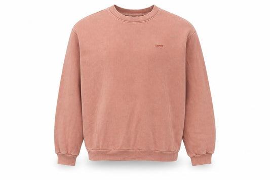 Levi's Men's Pink Crew Neck Cotton Sweatshirt XS Classic Style