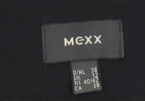 Mexx Women's Black Size 12 Beaded Sheath Knee Length Dress