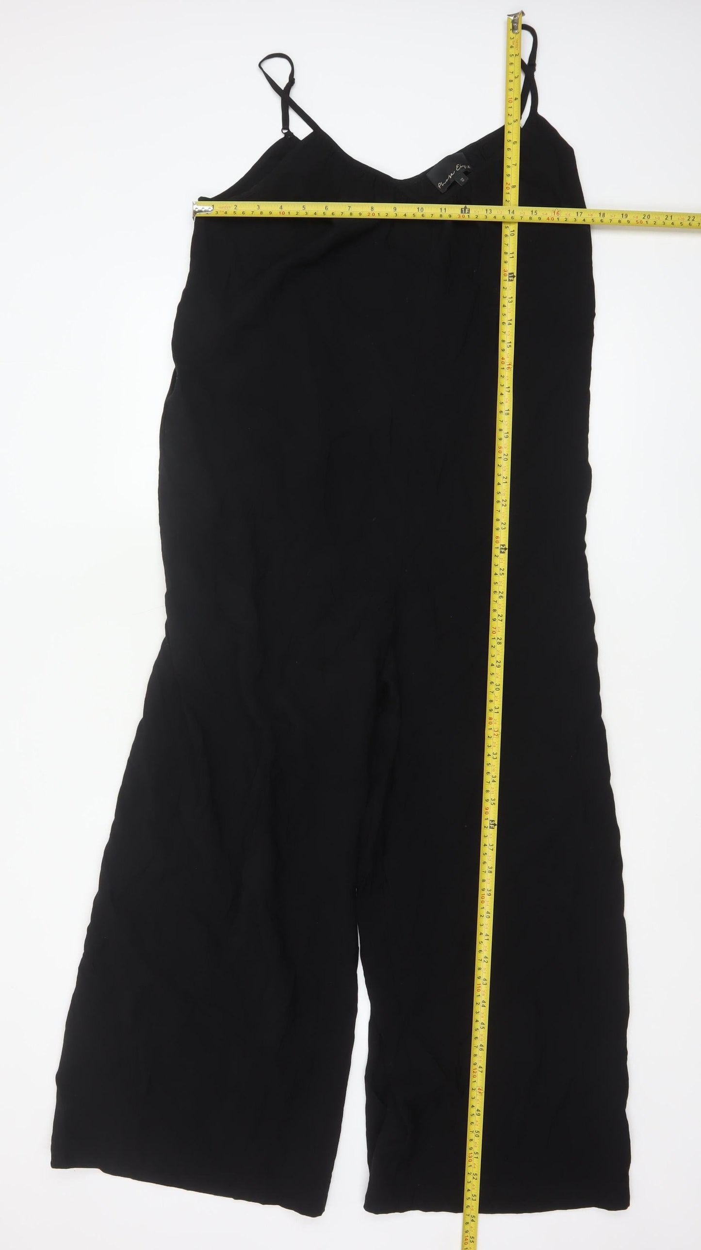Phase Eight Women's Black Wide-Leg Sleeveless Jumpsuit UK 10
