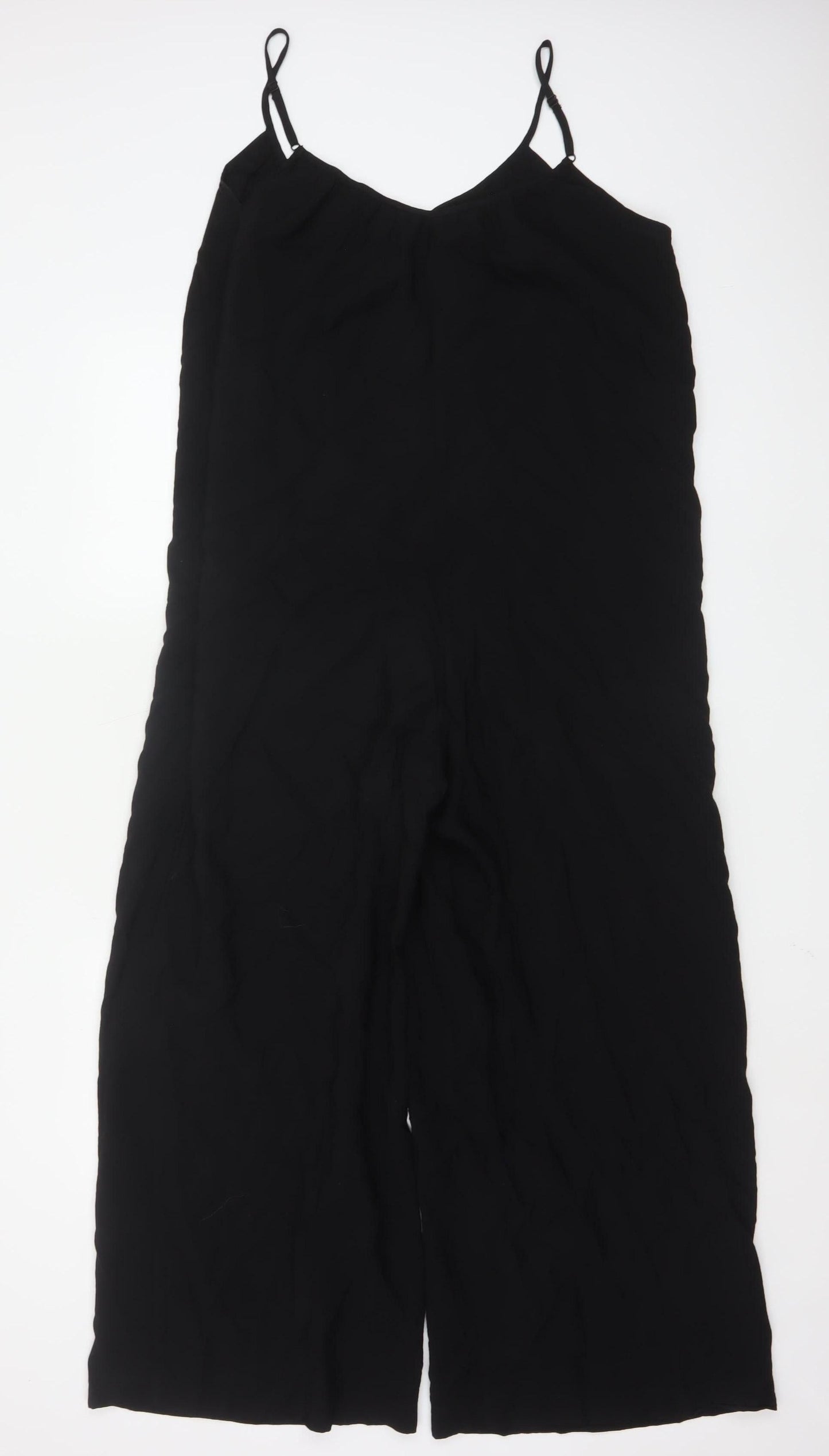 Phase Eight Women's Black Wide-Leg Sleeveless Jumpsuit UK 10