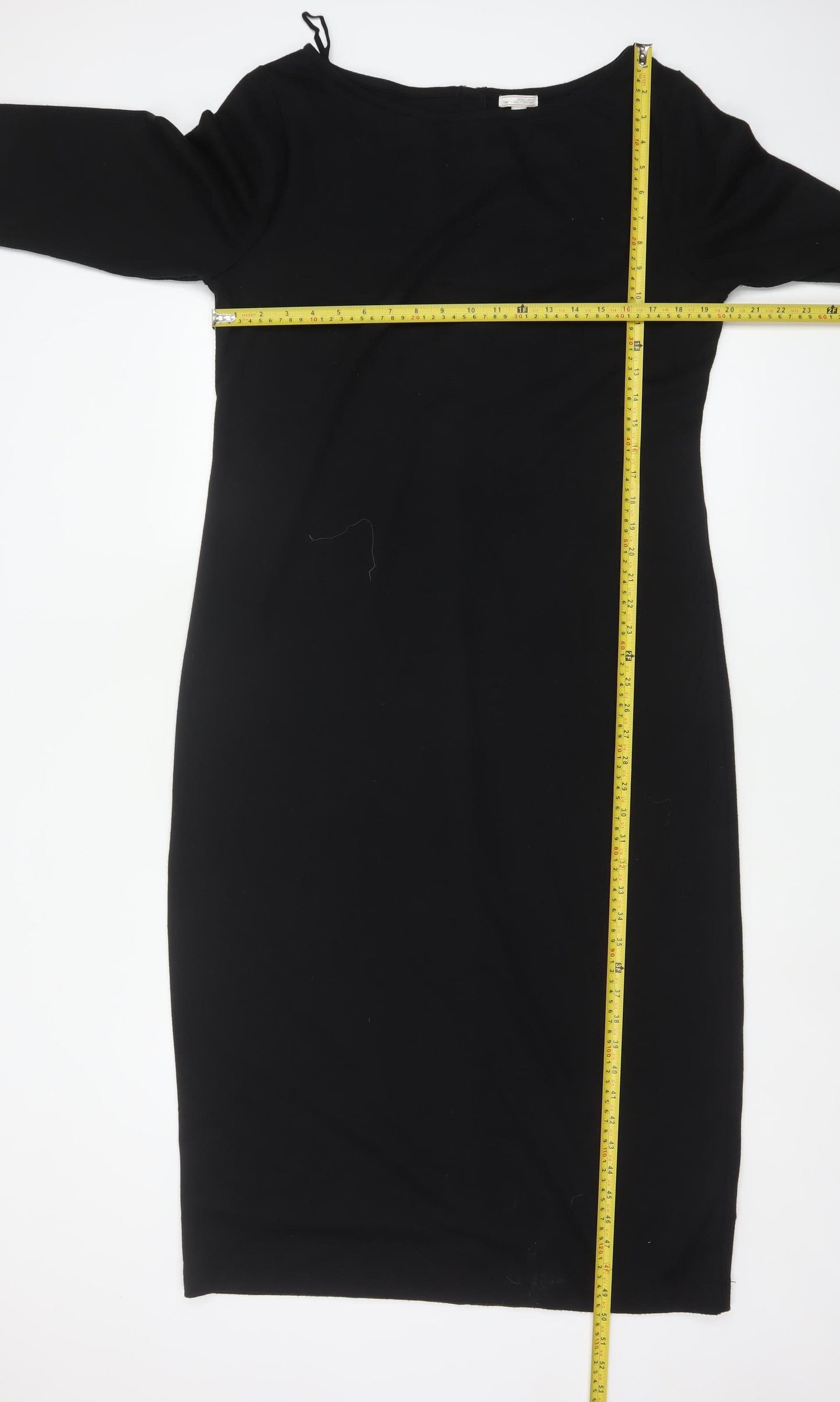 Gap Women’s Black XL Bodycon Knit Knee Length Dress
