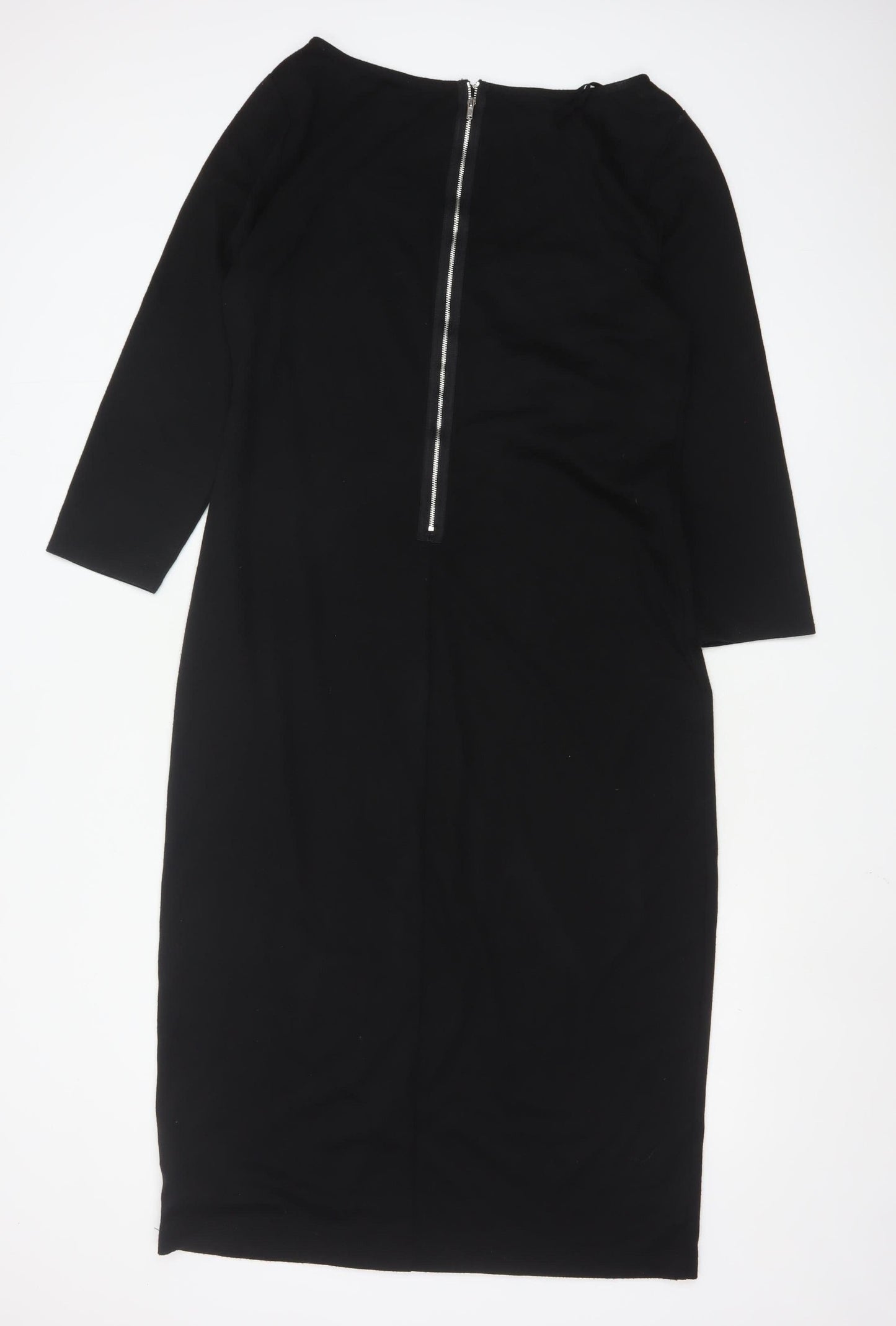 Gap Women’s Black XL Bodycon Knit Knee Length Dress