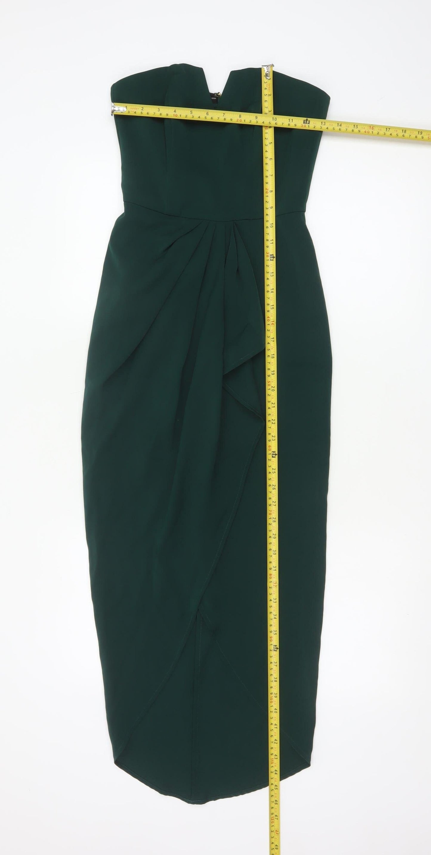 Pilgrim Women Green Strapless Bodycon Midi Dress Size 6