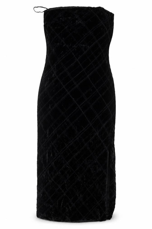 Brooks Brothers Women’s Black Velvet Sheath Dress Size 14 Formal