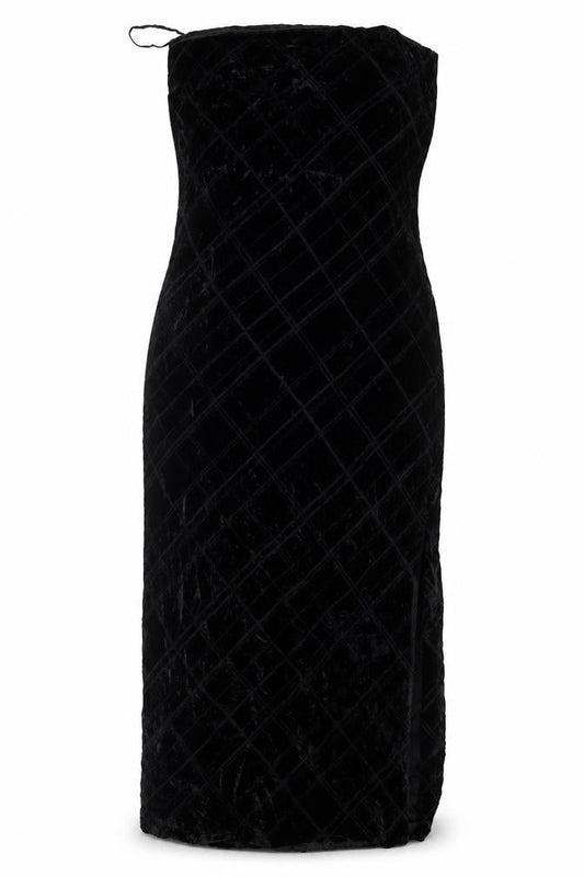Brooks Brothers Women’s Black Velvet Sheath Dress Size 14 Formal