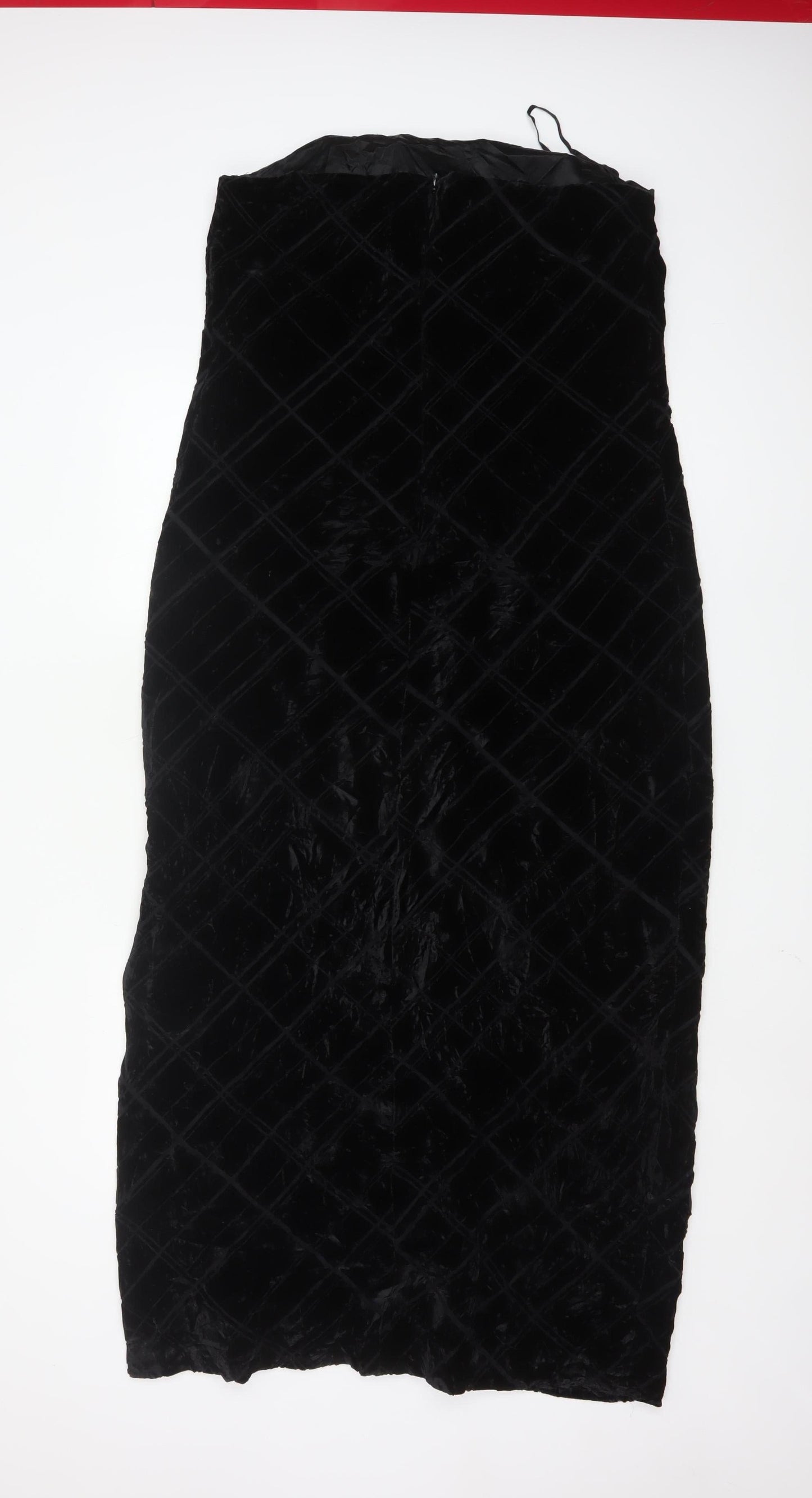 Brooks Brothers Women’s Black Velvet Sheath Dress Size 14 Formal