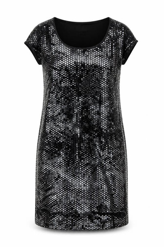 Ronni Nicole Women’s Black Sequin Sheath Dress Size 16 Party Cocktail