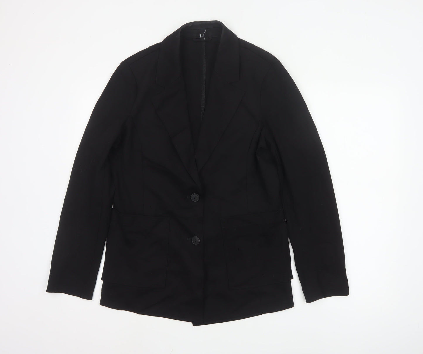 United Colors of Benetton Women Black UK 12 Classic Blazer Jacket