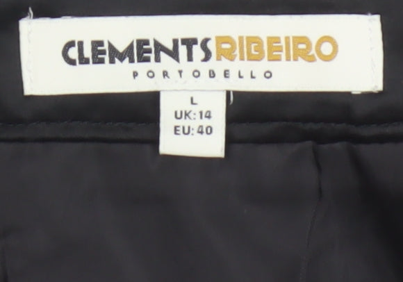 Clements Ribeiro Women’s Blue Striped Pencil Skirt Size 14
