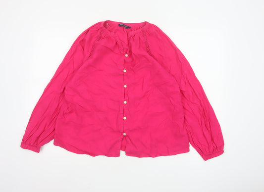Prewornwholesale purple cropped slim fit active T-shirt with short sleeves and a high neckline.
