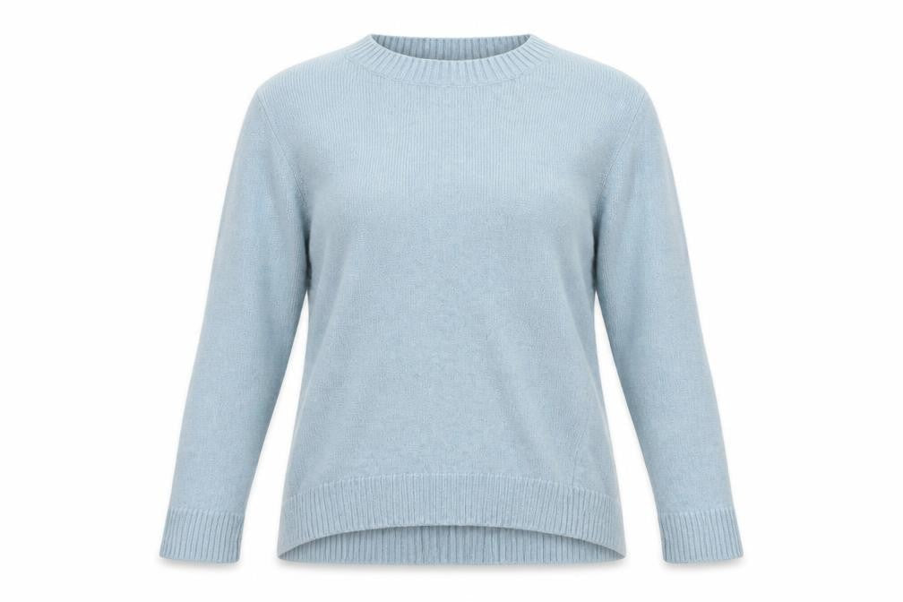 Seasalt Cornwall Women's Blue Wool Crew Neck Jumper Size 8