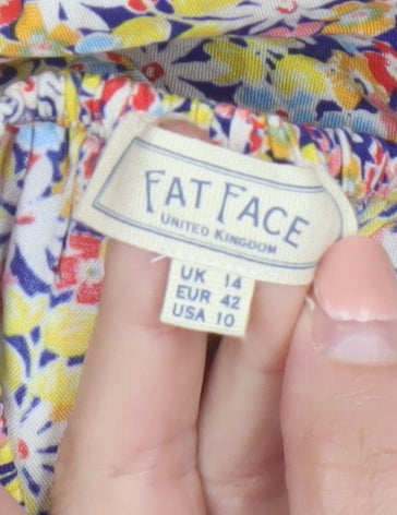Fat Face Womens Multicoloured Floral Viscose Camisole Top Size 14