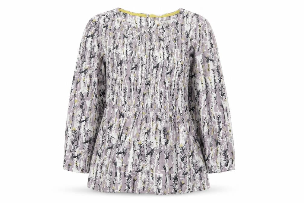 White Stuff Womens Multicoloured Floral Tunic Blouse UK 12 Modal Cotton