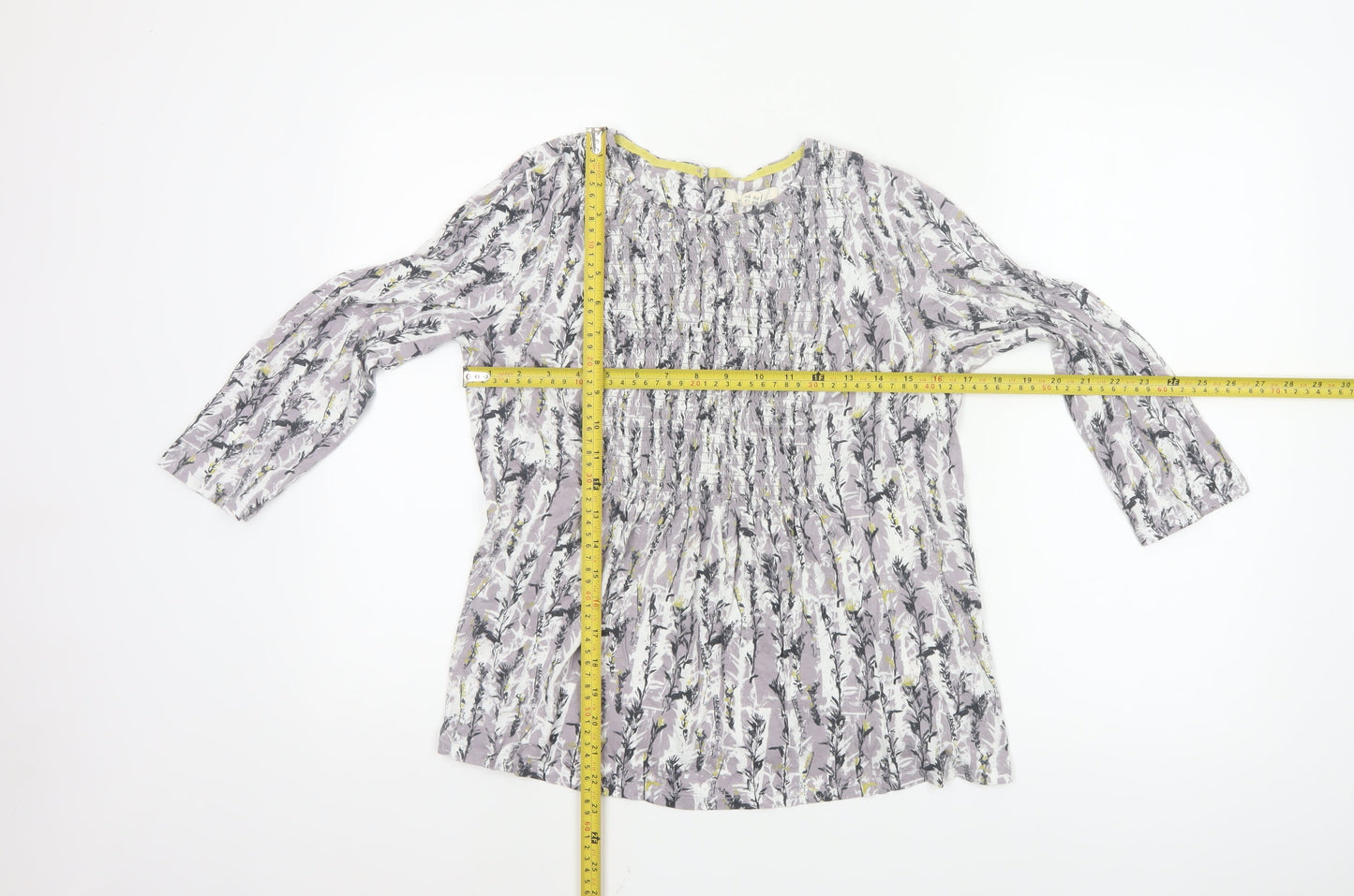 White Stuff Womens Multicoloured Floral Tunic Blouse UK 12 Modal Cotton