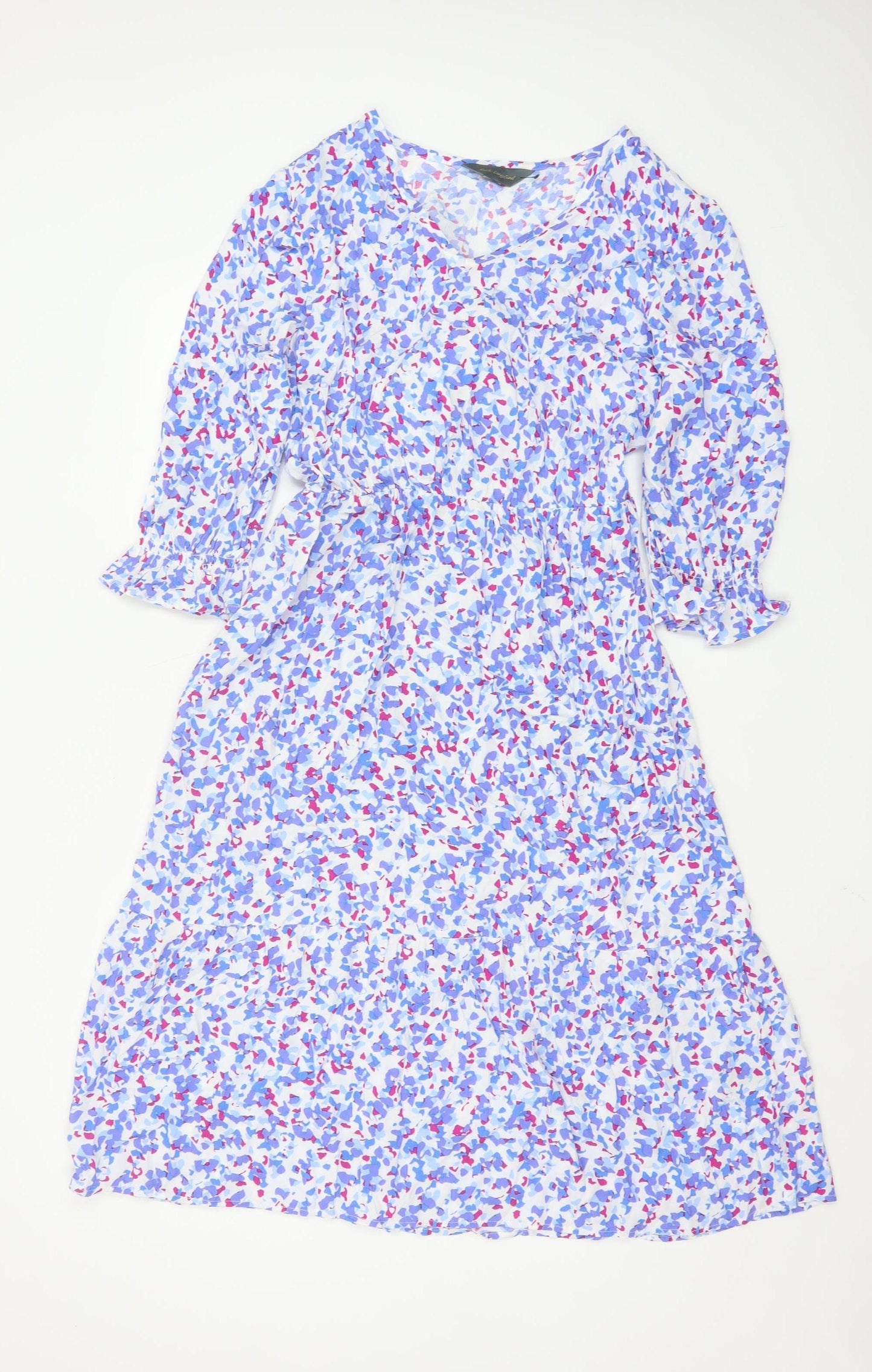 Ruth Langsford Women’s Multicoloured Floral Midi A-Line Dress UK 12P