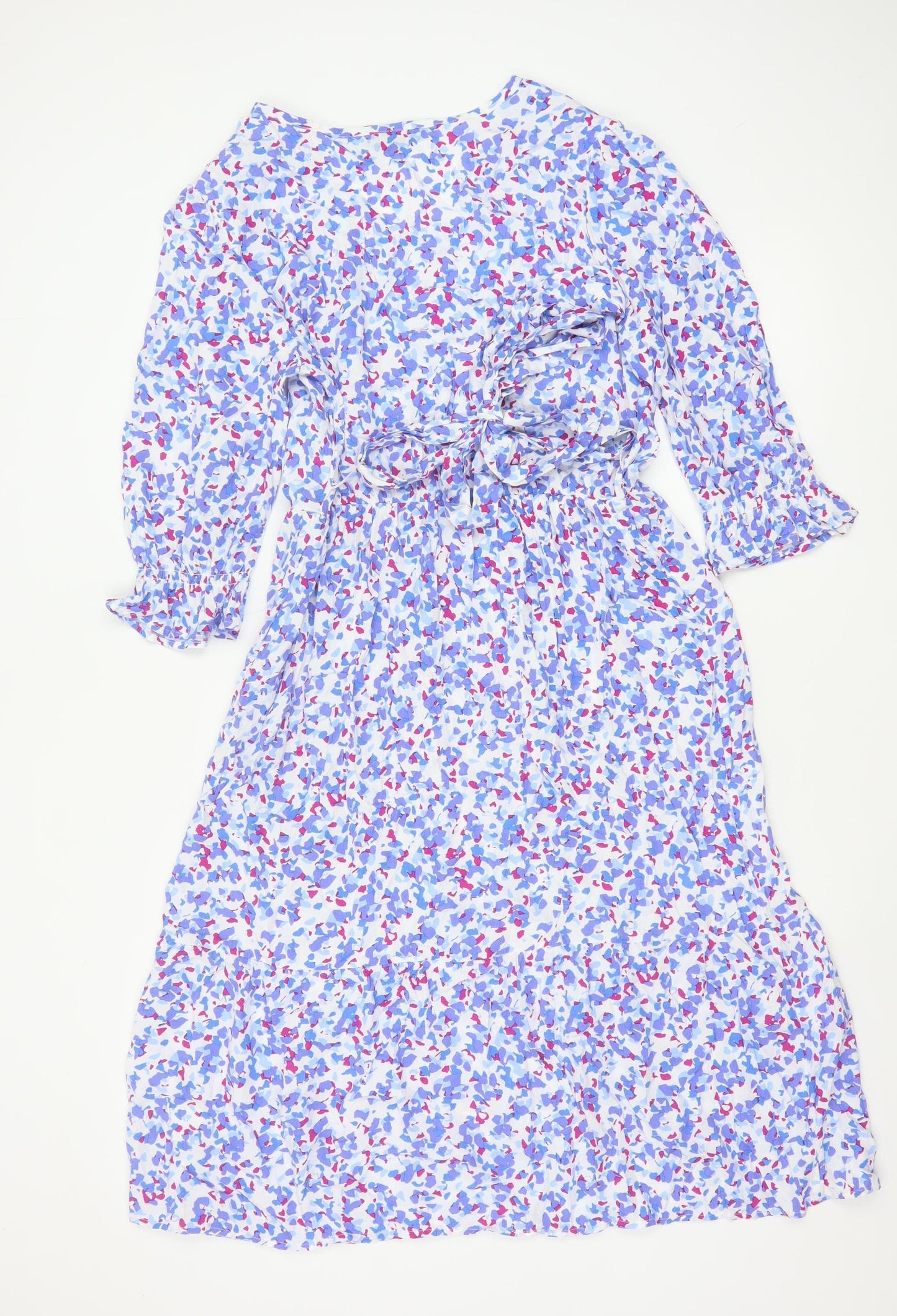 Ruth Langsford Women’s Multicoloured Floral Midi A-Line Dress UK 12P