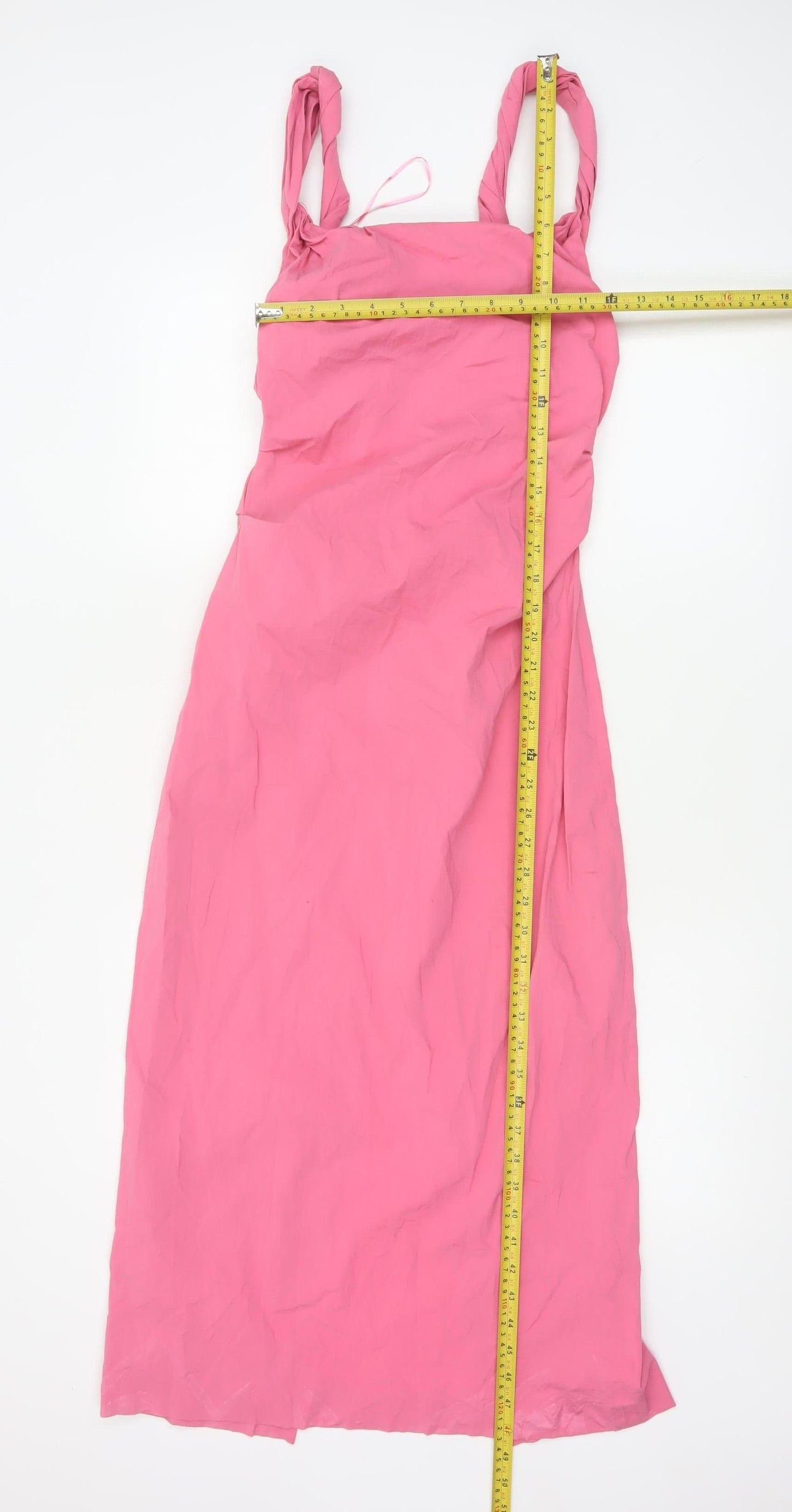 Zara Women Pink Size 8 Bodycon Midi Dress Sleeveless Stretch