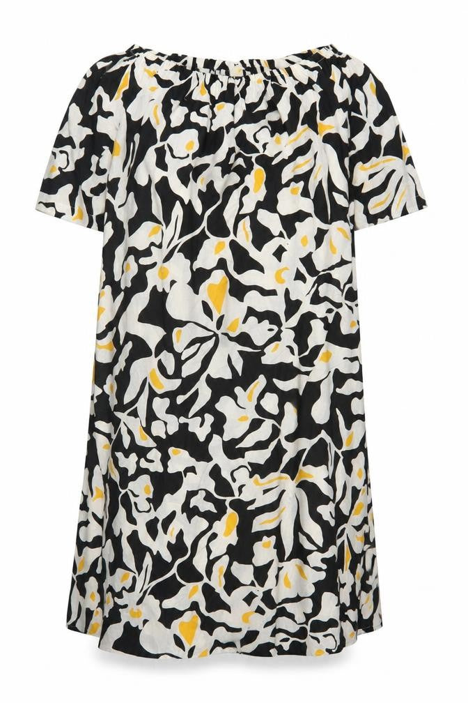 Marks & Spencer Women’s Multicoloured Cotton Off Shoulder Shift Dress Size 12