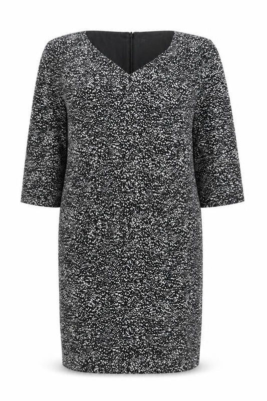 Planet Women’s Black Geometric Sheath Dress Size 16 Workwear