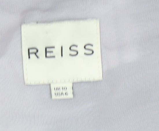 Reiss Women's Multicoloured Viscose Sheath Dress Size 10