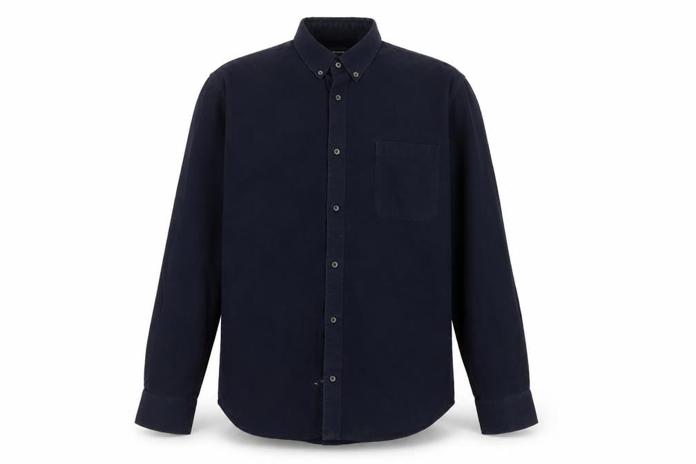 Matinique Men's Blue 2XL Button-Down Cotton Casual Shirt