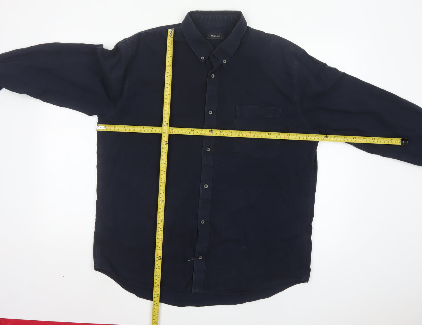 Matinique Men's Blue 2XL Button-Down Cotton Casual Shirt