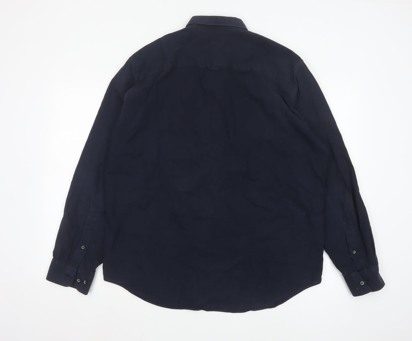 Matinique Men's Blue 2XL Button-Down Cotton Casual Shirt